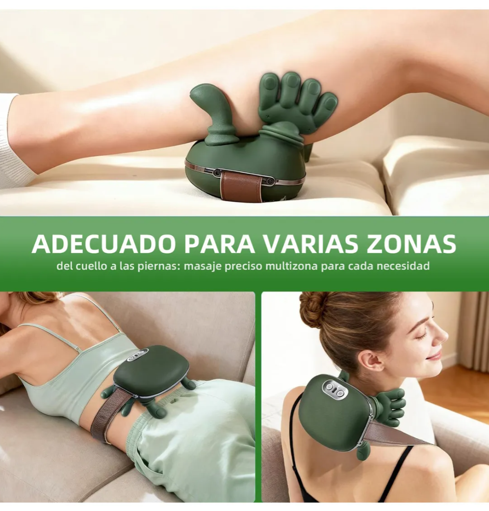 Masajeador de Cuello 4D con Calor y Sin Cables – Alivio Total en Minuto