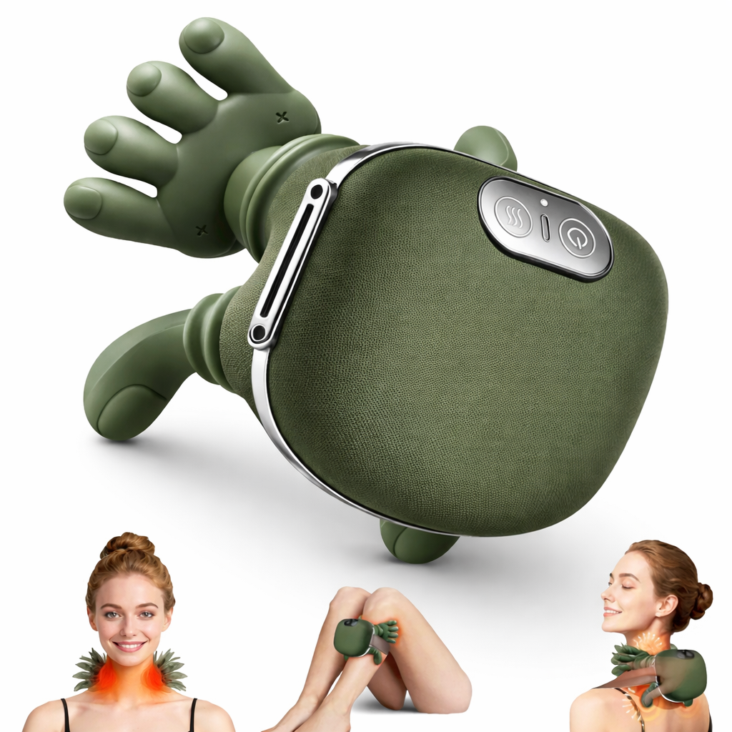 Masajeador de Cuello 4D con Calor y Sin Cables – Alivio Total en Minuto